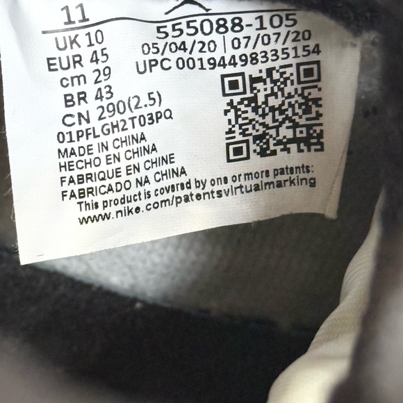 AUTHENTIC Jordan 1 Retro High OG Dark Mocha size 11 555088-105 2021 PRE-OWNED - Picture 9 of 9